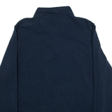 BARBOUR Mens Polo Shirt Blue 80s Long Sleeve XL