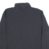 LACOSTE Regular Fit Mens Polo Shirt Grey Striped Long Sleeve XL