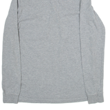 ALL SAINTS Mens Polo Shirt Grey Long Sleeve M