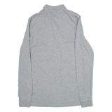 ALL SAINTS Mens Polo Shirt Grey Long Sleeve M