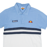ELLESSE Mens Polo Shirt Blue S