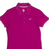 NIKE Womens Polo Shirt Pink M