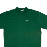 REEBOK Mens Polo Shirt Green 2XL