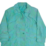 Womens Jacket Green 90s Crazy Pattern L