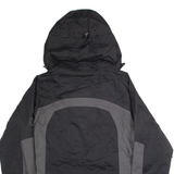 JACK WOLFSKIN Womens Rain Jacket Grey Hooded UK 8