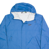 HELLY HANSEN Mens Rain Jacket Blue Hooded M