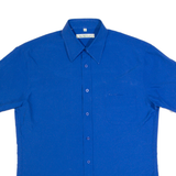 BEN SHERMAN Mens Plain Shirt Blue M