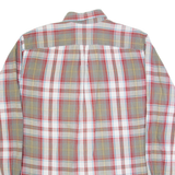 LANDS END Mens Shirt Red Plaid Long Sleeve M