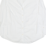 JAEGER Womens Plain Shirt White Long Sleeve M