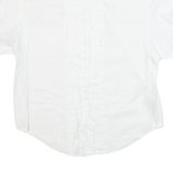 WHISTLES Frill Womens Plain Shirt White UK 10