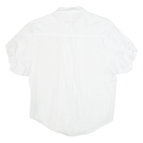 WHISTLES Frill Womens Plain Shirt White UK 10