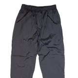 DEESSE Mens Track Pants Black Straight M W30 L30