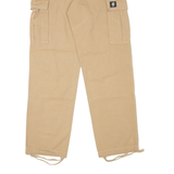 BAE Cargo Womens Trousers Beige Relaxed Tapered W26 L30