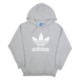 ADIDAS Womens Grey Hoodie UK 8