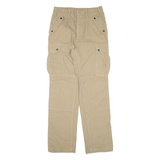 Military Cargo Mens Trousers Beige Regular Straight W29 L32