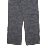 GANT Camo Mens Trousers Grey Relaxed Straight W31 L26