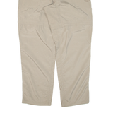 MAMMUT Zip-off Womens Trousers Beige Loose Tapered W32 L29