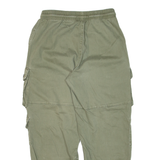 FB SISTER Cargo Womens Trousers Green Relaxed Tapered W26 L25