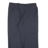 CERRUTI Pleated Mens Trousers Blue Relaxed Straight W35 L26