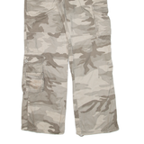 AUTHENTIC STYLE Cargo Camo Womens Trousers Green Loose Straight W32 L32