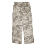 AUTHENTIC STYLE Cargo Camo Womens Trousers Green Loose Straight W32 L32