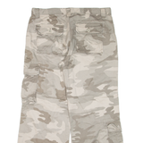 AUTHENTIC STYLE Cargo Camo Womens Trousers Green Regular Wide-Leg W37 L30