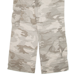AUTHENTIC STYLE Cargo Camo Womens Trousers Green Regular Wide-Leg W37 L30