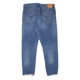 LEVI'S Womens Jeans Blue Regular Straight Stone Wash W32 L27