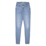 LEVI'S 710 Womens Jeans Blue Slim Skinny Stone Wash W24 L34