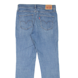 LEVI'S Slimming Womens Jeans Blue Slim Straight Stone Wash W28 L28