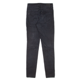 LEVI'S 721 High Rise BIG E Womens Jeans Black Slim Skinny W27 L30