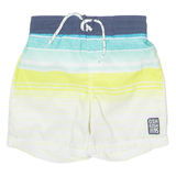 OSH KOSH B'GOSH Mesh-Lined Boys Swimming Shorts White Striped 2-3Y W20