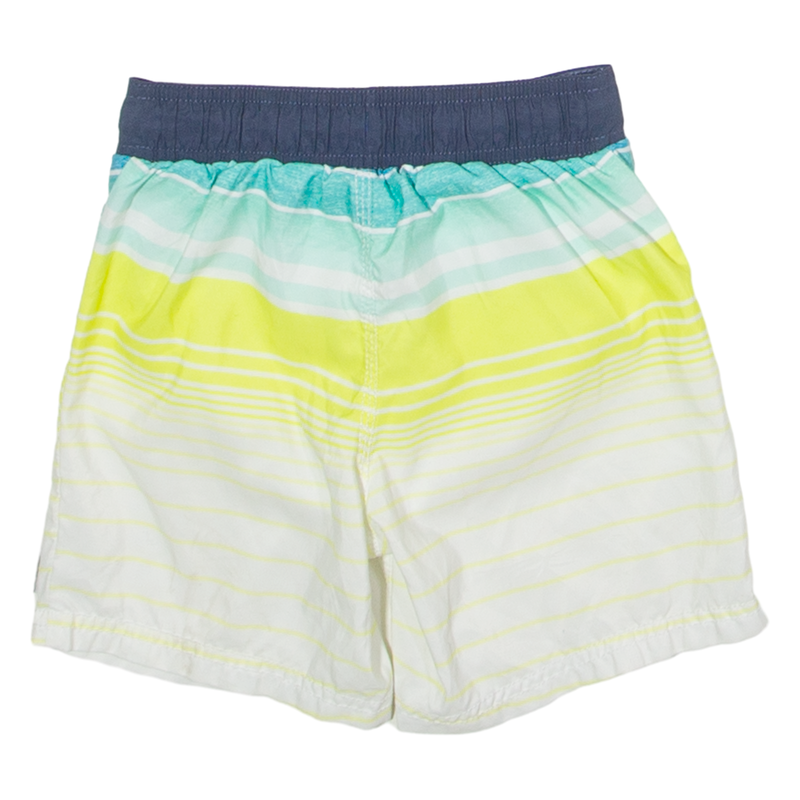 OSH KOSH B'GOSH Mesh-Lined Boys Swimming Shorts White Striped 2-3Y W20