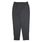 NIENHAUS & LOTZ Striped Womens Trousers Grey Regular Tapered 90s W32 L30