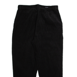 WOOLRICH Womens Corduroy Trousers Black Regular Tapered 90s W34 L26