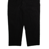 WOOLRICH Womens Corduroy Trousers Black Regular Tapered 90s W34 L26