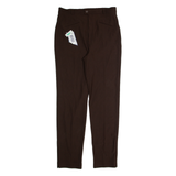 GREEN VILLAGE Womens Trousers Brown Regular Tapered 90s W32 L30