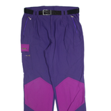 Belted Outdoor Womens Trousers Purple Regular Straight 90s W34 L32