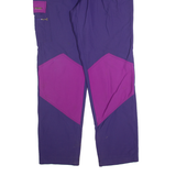 Belted Outdoor Womens Trousers Purple Regular Straight 90s W34 L32