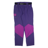 Belted Outdoor Womens Trousers Purple Regular Straight 90s W34 L32