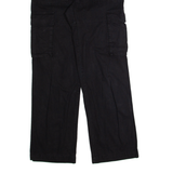 LA SHADY Cargo Womens Trousers Black Regular Straight W28 L30