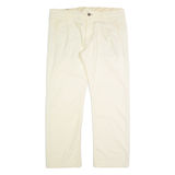 DIESEL Womens Corduroy Trousers Cream Regular Straight 90s W36 L28
