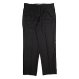 SAHAR & ELIKA Chino Mens Trousers Black Regular Straight 90s W36 L30