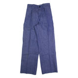 Workwear Womens Trousers Blue Regular Straight W26 L28