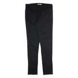 LEVI'S 711 Womens Trousers Black Slim Skinny W30 L32