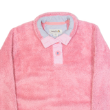 REGATTA Womens Fleece Pink Button Neck UK 12