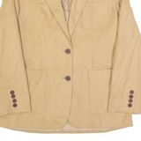 LAUREN RALPH LAUREN Petite Womens Blazer Jacket Beige Wool 90s S