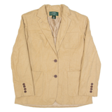 LAUREN RALPH LAUREN Petite Womens Blazer Jacket Beige Wool 90s S