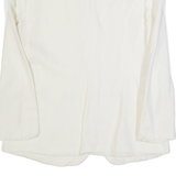 BENETTON Womens Blazer Jacket White Linen L