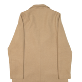NEW LOOK Womens Overcoat Coat Beige Knit UK 8